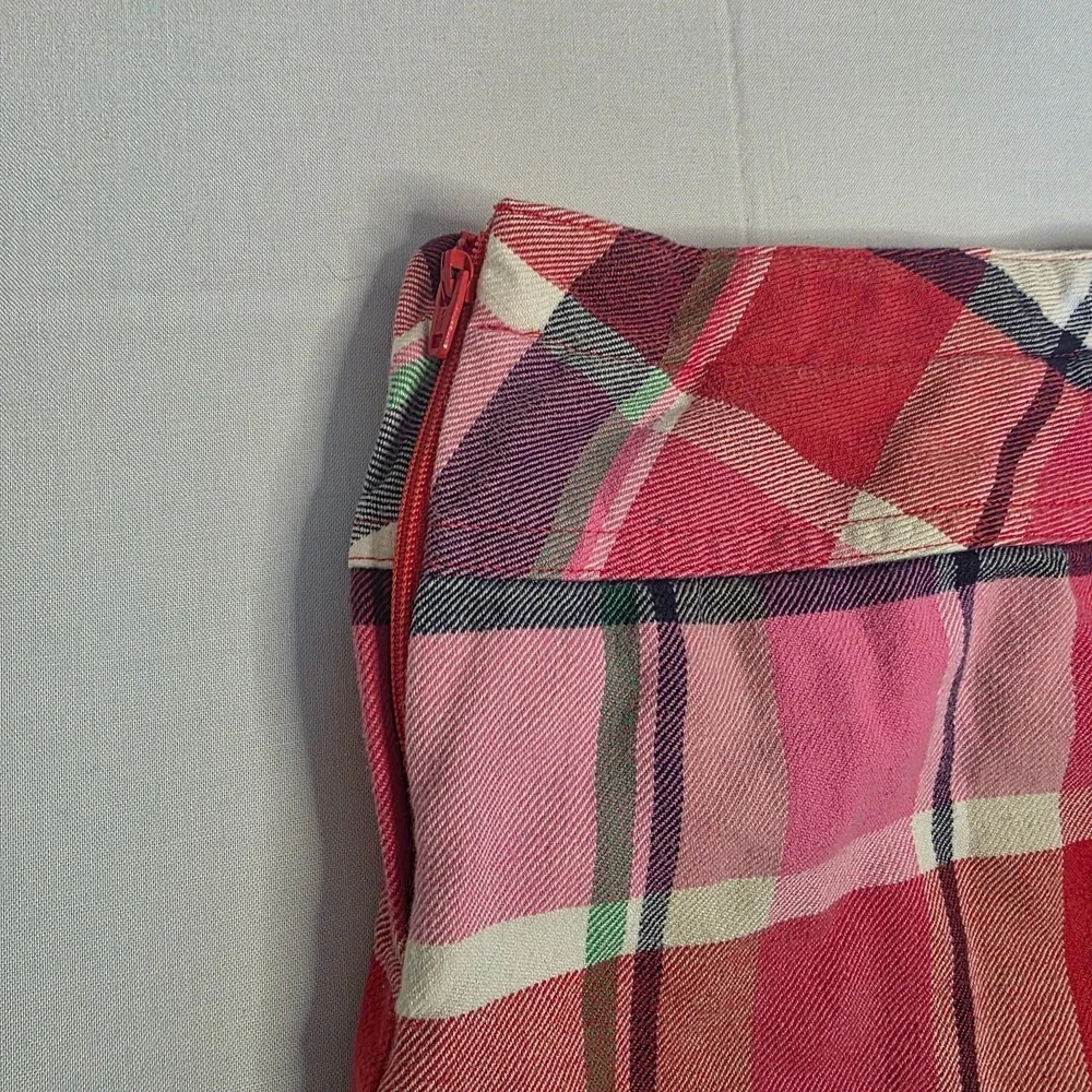 Gymboree Brightest in Class Plaid Button Pocket Skort size 6